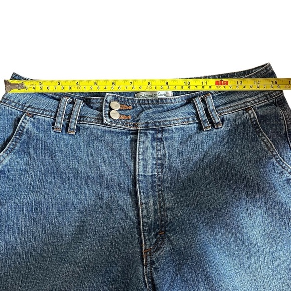 Vintage Y2K Coldwater creek denim capris size 10 stretch ramie blend jean - Picture 7 of 9